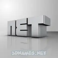 net in White Metro style - 3D name wallpaper