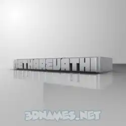 netharevathi in White Metro style - 3D name wallpaper