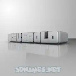 neverold in White Metro style - 3D name wallpaper