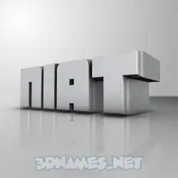 niat in White Metro style - 3D name wallpaper