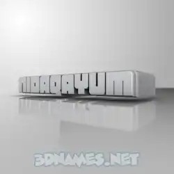 nidaqayum in White Metro style - 3D name wallpaper
