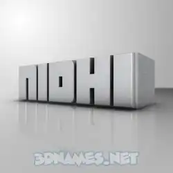 nidhi in White Metro style - 3D name wallpaper