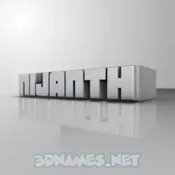 nijanth in White Metro style - 3D name wallpaper