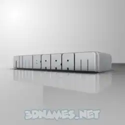 nimbaram in White Metro style - 3D name wallpaper