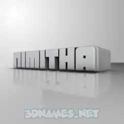 nimitha in White Metro style - 3D name wallpaper