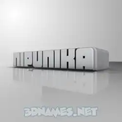 nipunika in White Metro style - 3D name wallpaper