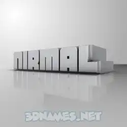nirmal in White Metro style - 3D name wallpaper
