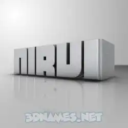 nirvi in White Metro style - 3D name wallpaper