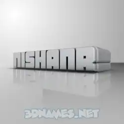 nishanr in White Metro style - 3D name wallpaper
