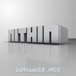 nithin in White Metro style - 3D name wallpaper