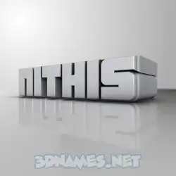 nithis in White Metro style - 3D name wallpaper