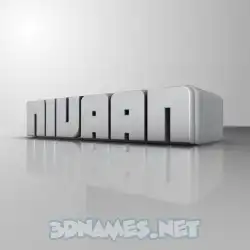nivaan in White Metro style - 3D name wallpaper