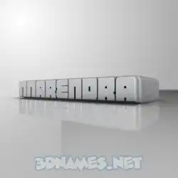 nnarendra in White Metro style - 3D name wallpaper