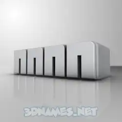 nnnn in White Metro style - 3D name wallpaper