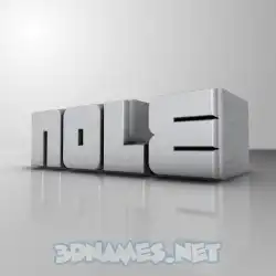 nole in White Metro style - 3D name wallpaper