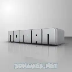 noman in White Metro style - 3D name wallpaper