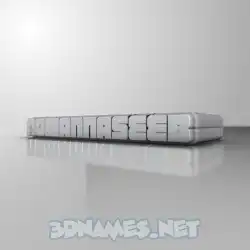 nomannaseeb in White Metro style - 3D name wallpaper