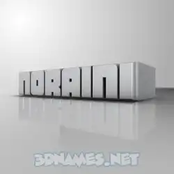 noraini in White Metro style - 3D name wallpaper