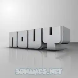 novy in White Metro style - 3D name wallpaper