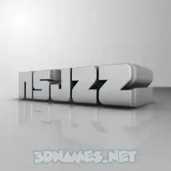 nsjzz in White Metro style - 3D name wallpaper