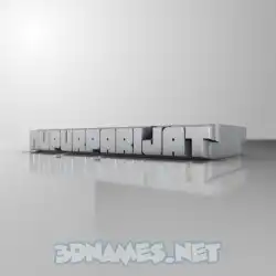 nupurparijat in White Metro style - 3D name wallpaper