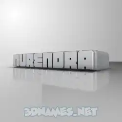 nurendra in White Metro style - 3D name wallpaper