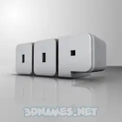 oop in White Metro style - 3D name wallpaper