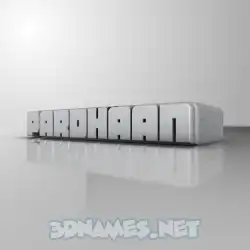 pardhaan in White Metro style - 3D name wallpaper