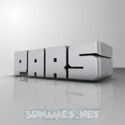 pars in White Metro style - 3D name wallpaper