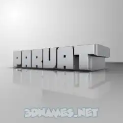 parvat in White Metro style - 3D name wallpaper