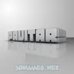 pavitar in White Metro style - 3D name wallpaper