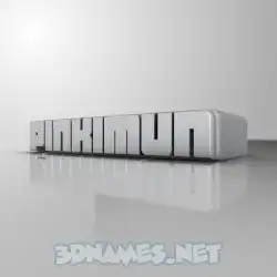 pinkimun in White Metro style - 3D name wallpaper