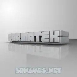 qarmatek in White Metro style - 3D name wallpaper