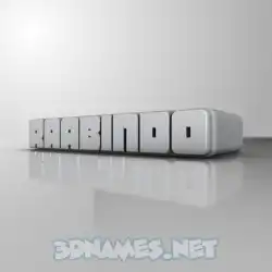 raabindo in White Metro style - 3D name wallpaper