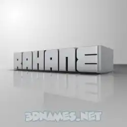 rahane in White Metro style - 3D name wallpaper