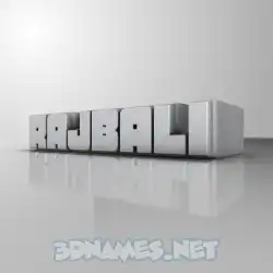 rajbali in White Metro style - 3D name wallpaper