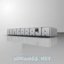 rengaraja in White Metro style - 3D name wallpaper