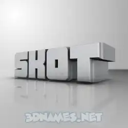 skot in White Metro style - 3D name wallpaper