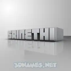 srinethi in White Metro style - 3D name wallpaper