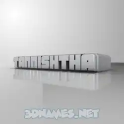 tannishtha in White Metro style - 3D name wallpaper