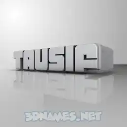 tausif in White Metro style - 3D name wallpaper