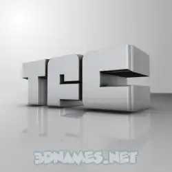 tfc in White Metro style - 3D name wallpaper