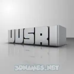 vvsri in White Metro style - 3D name wallpaper