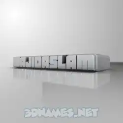 wajidaslam in White Metro style - 3D name wallpaper