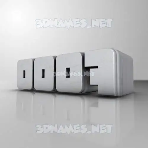 0007 in White Metro style - 3D name wallpaper 0007 in White Metro style - 3D name wallpaper