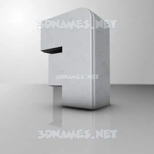 7 in White Metro style - 3D name wallpaper