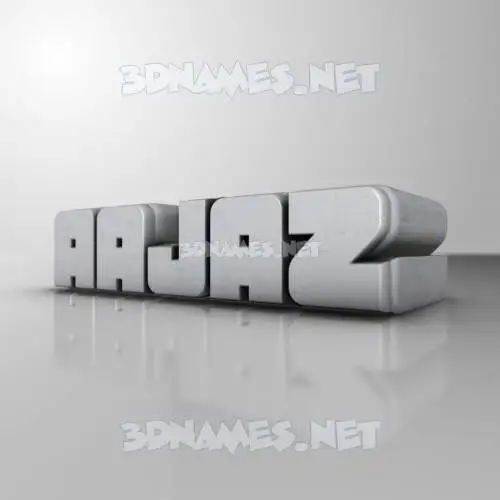 aajaz in White Metro style - 3D name wallpaper