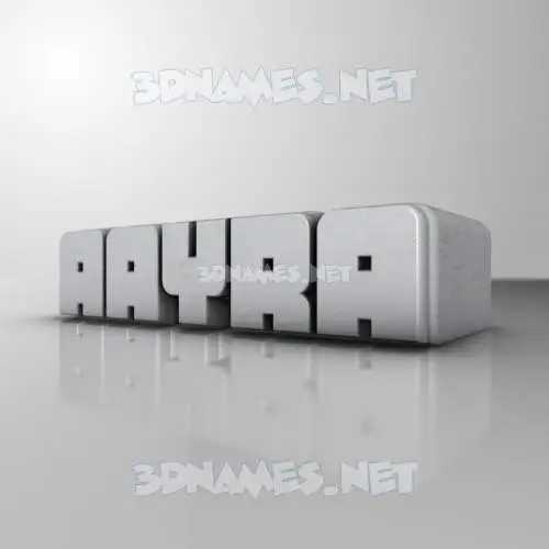 aayra in White Metro style - 3D name wallpaper