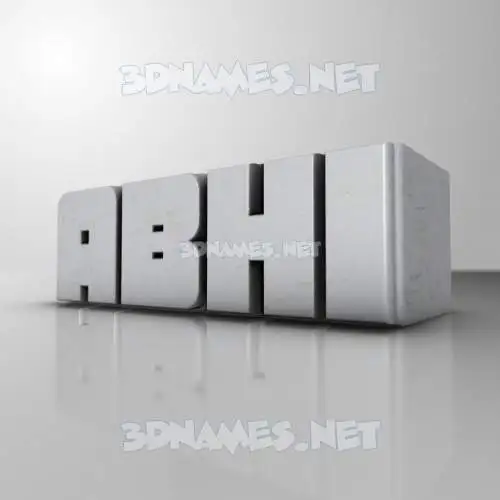 abhi in White Metro style - 3D name wallpaper