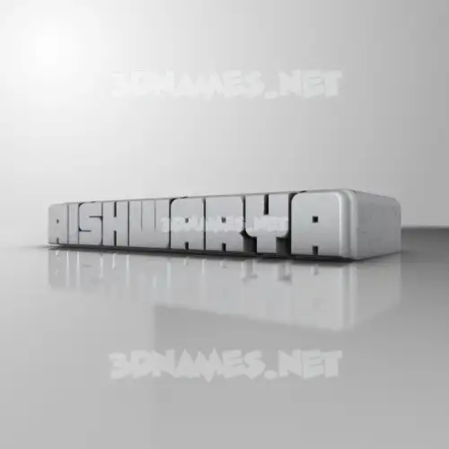 aishwarya in White Metro style - 3D name wallpaper